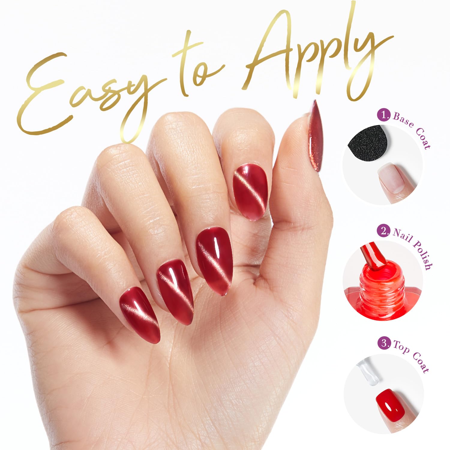 AZUREBEAUTY Top coat quick-dry layer for longer-lasting shine and protection.
