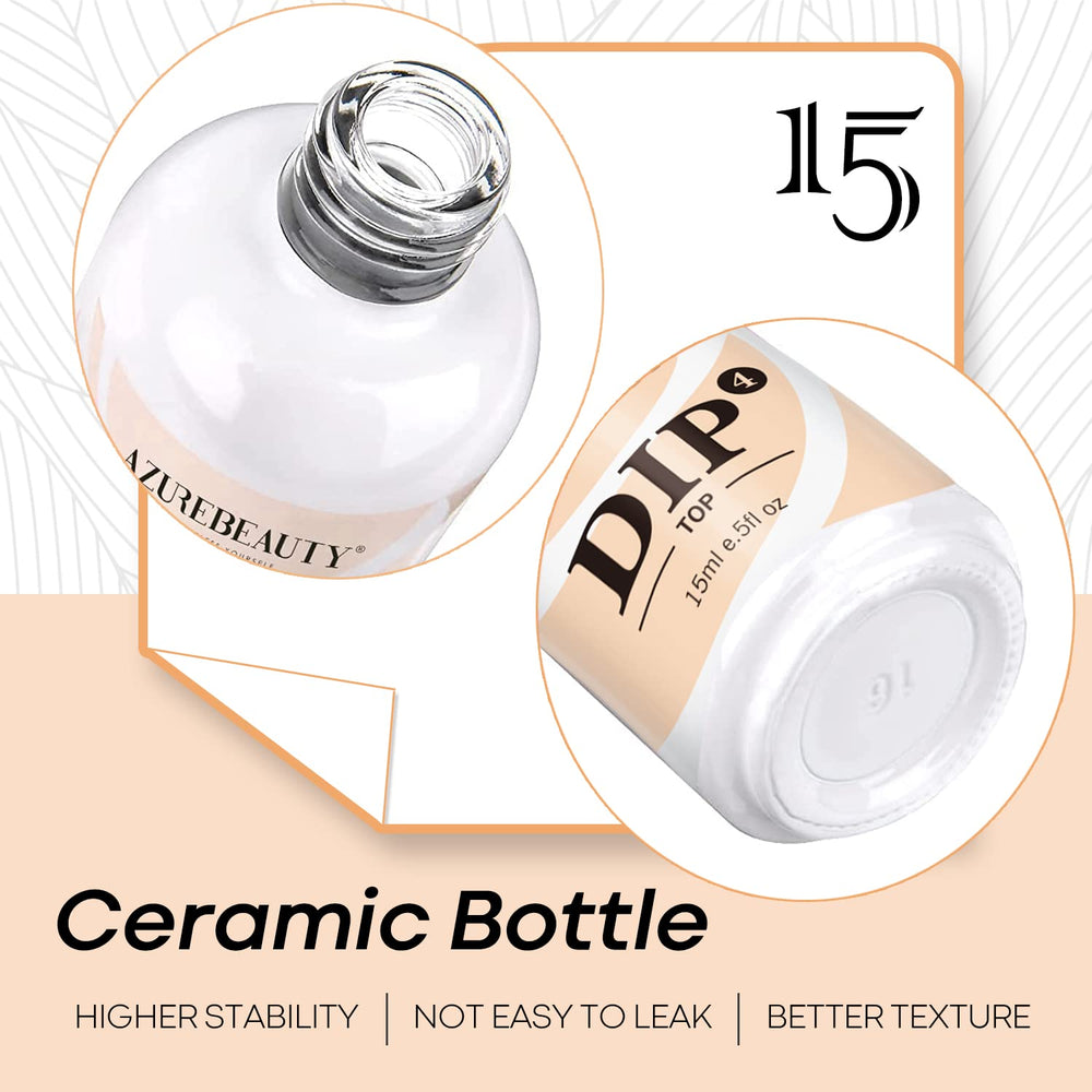 AZUREBEAUTY ceramic bottle design emphasizes durability and 15ml volume.