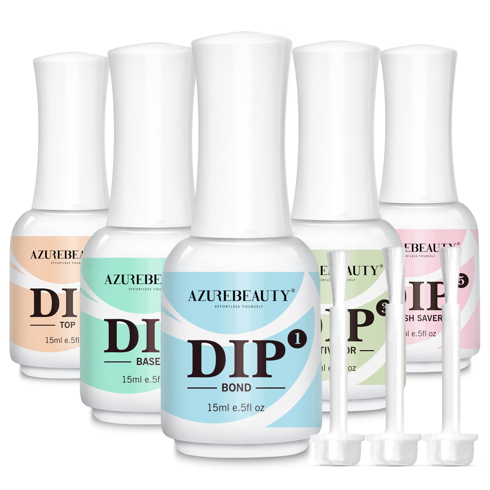 AZUREBEAUTY dip base coat for smooth foundation and chip resistance.