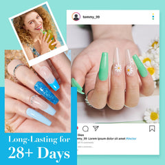 AzureBeauty color chart features 20 summer neon shades for creative nails.