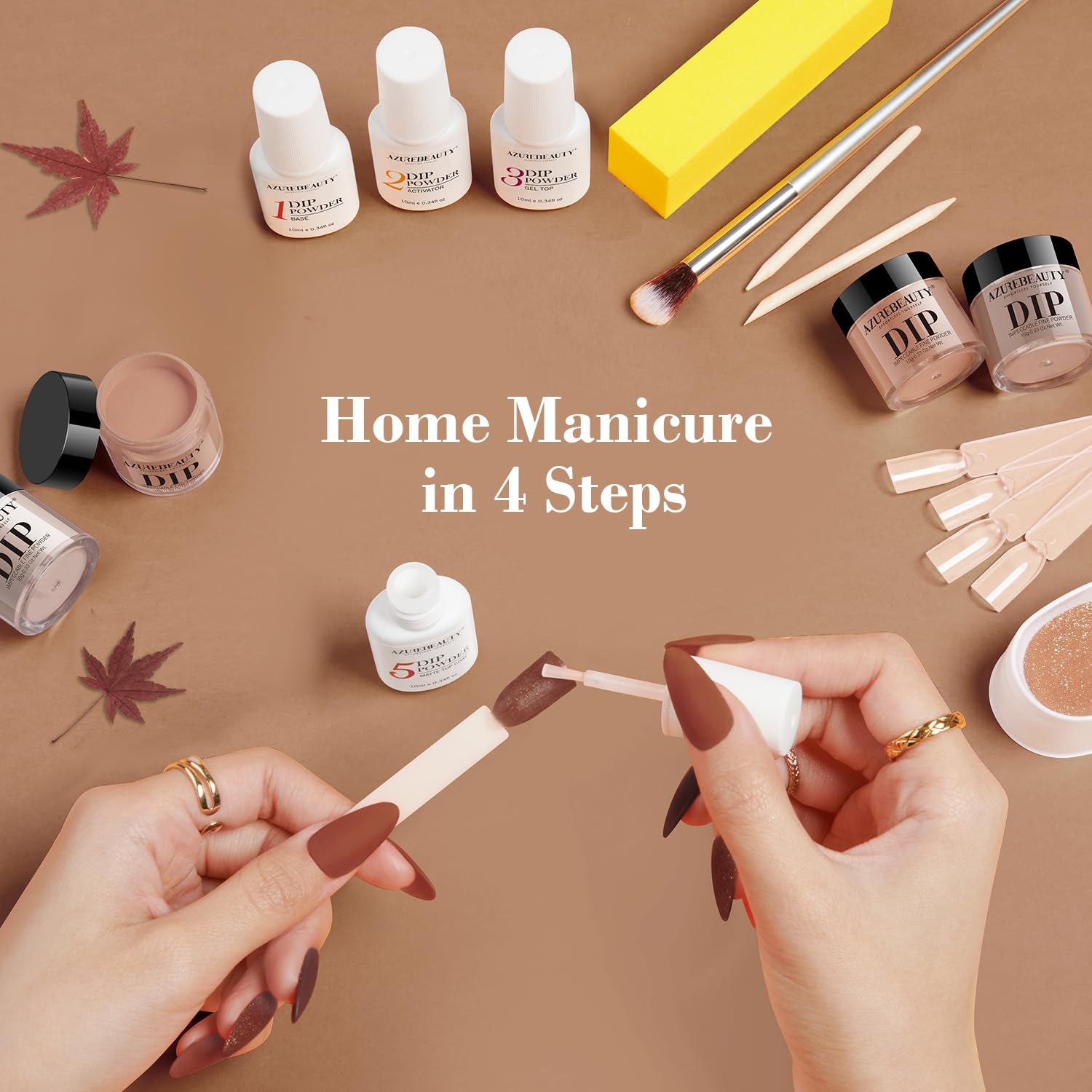 AZUREBEAUTY dip kit no lamp feature enabling quick, skin-friendly manicure