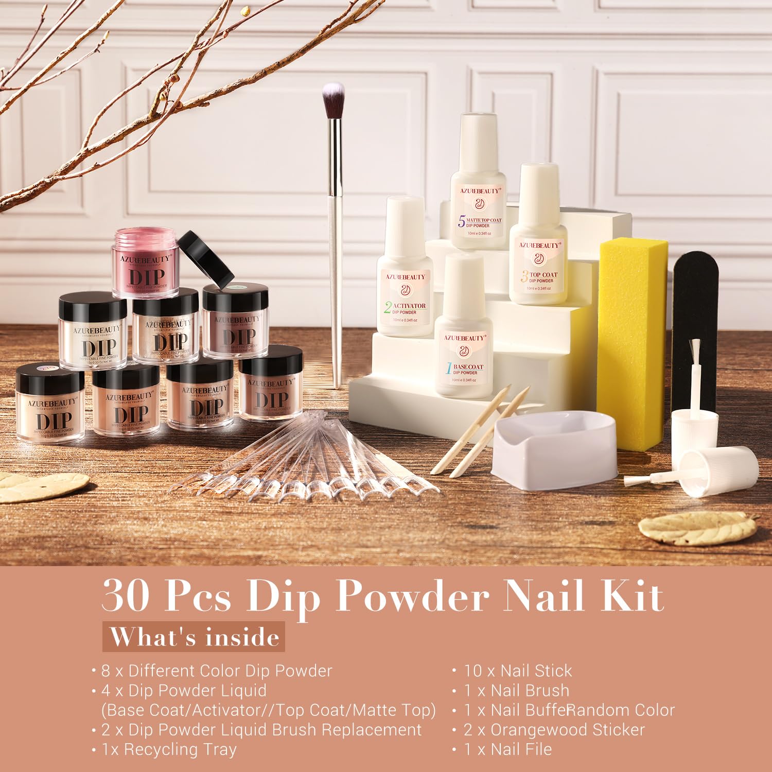 AZUREBEAUTY nail file and buffer for shaping and polishing