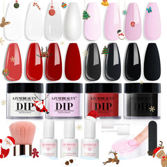 AZUREBEAUTY Dip Nails Starter Kit front packaging for at-home manicures.