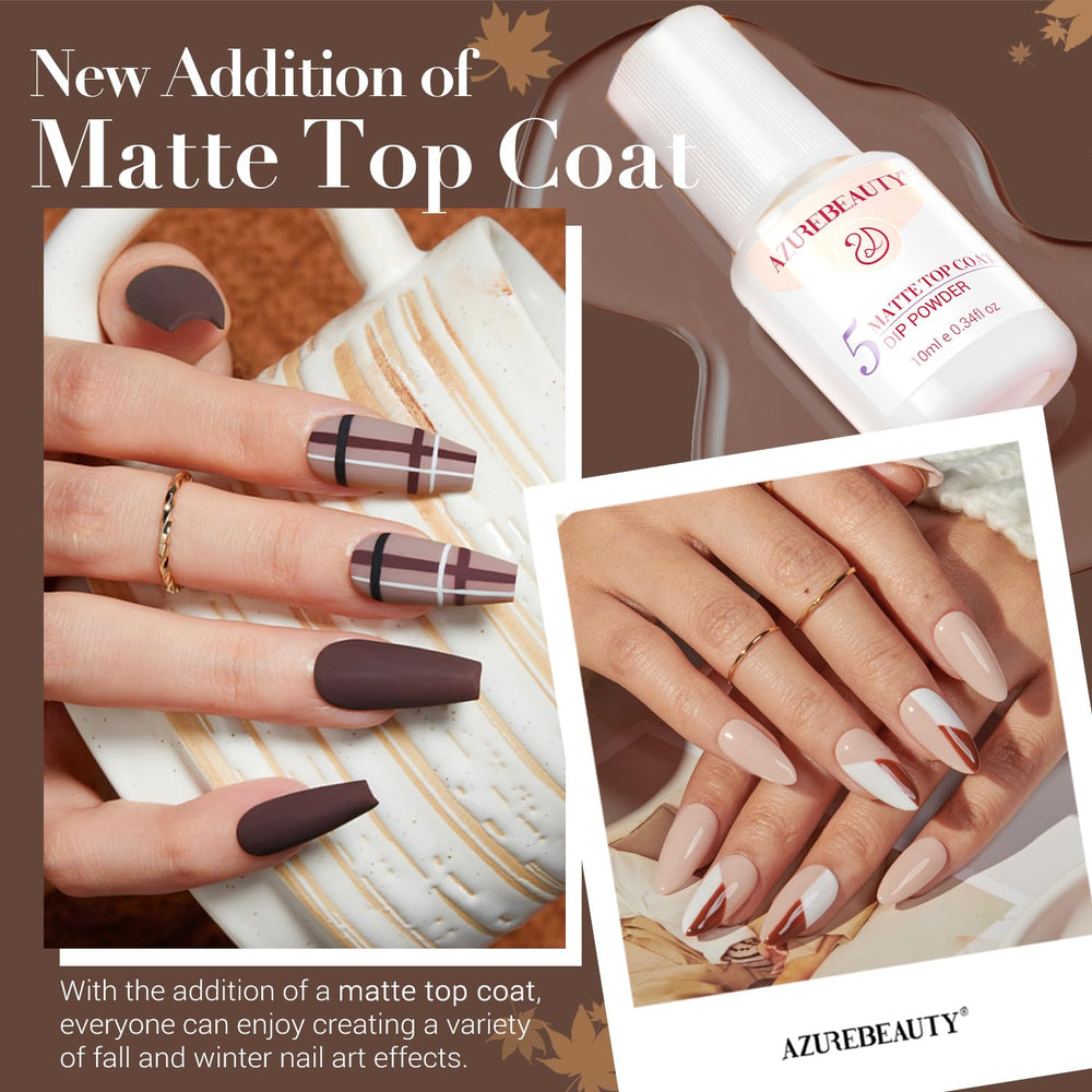 AZUREBEAUTY top coat liquid bottle delivers glossy, protective finish