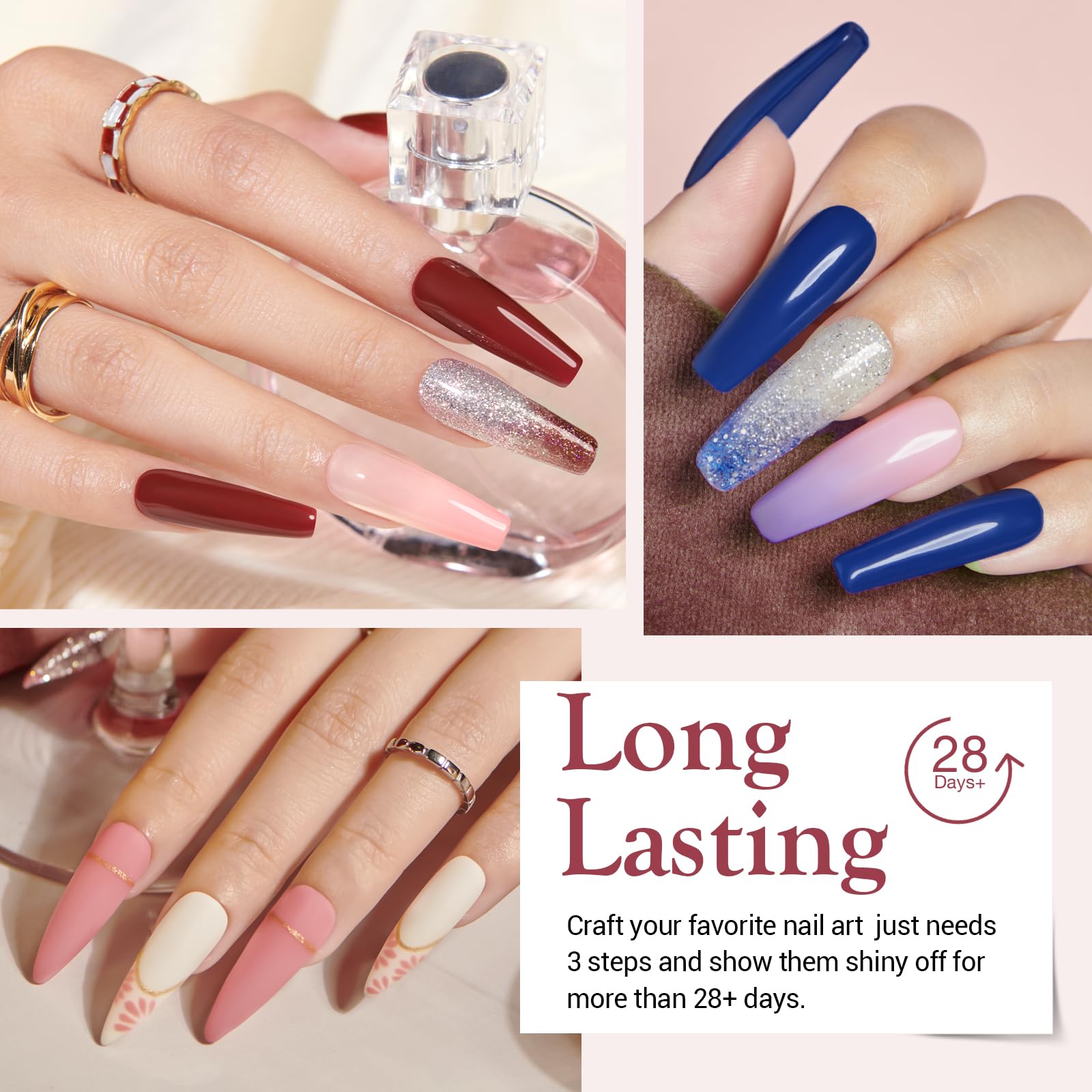 AzureBeauty dip powder application demo for effortless at home manicure