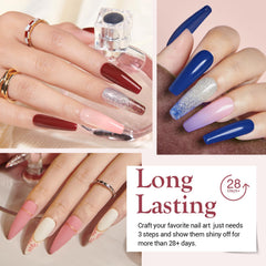 AzureBeauty dip powder application demo for effortless at home manicure