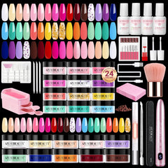AzureBeauty dip powder colors collection for vibrant at-home manicures