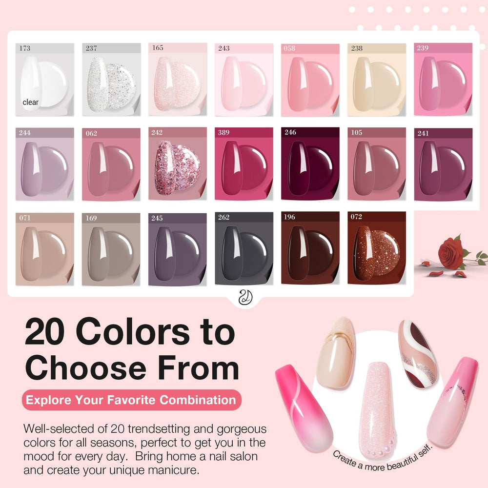 AZUREBEAUTY nail-friendly dip powder is low odor and gentle on nails.