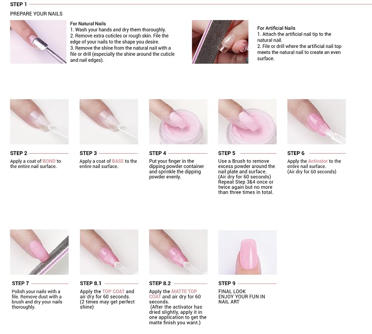 AZUREBEAUTY dip powder finish delivers salon-like shine and long-lasting wear.