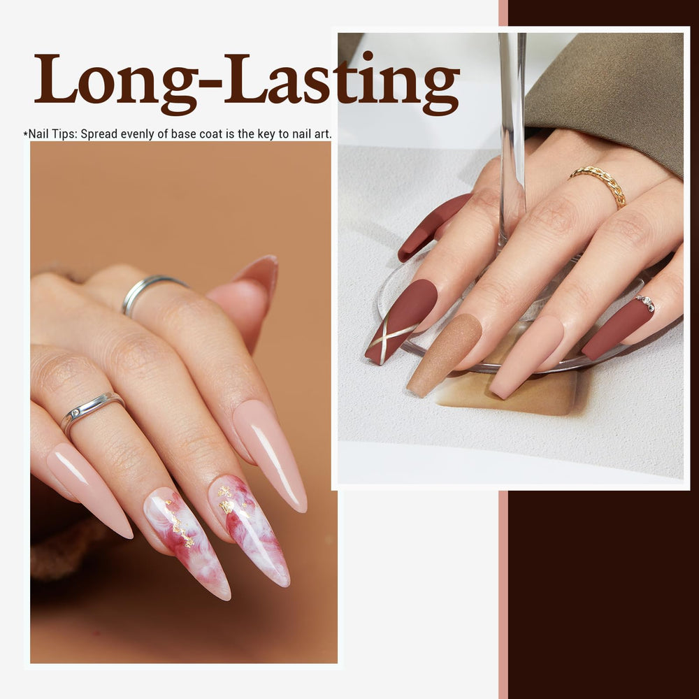 AZUREBEAUTY Dip Powder Kit color swatches show nude to mocha tones.