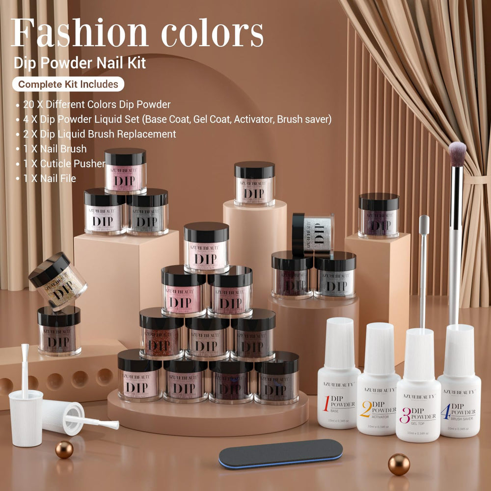 AZUREBEAUTY dip powders promise long-lasting shine with proper technique and maintenance