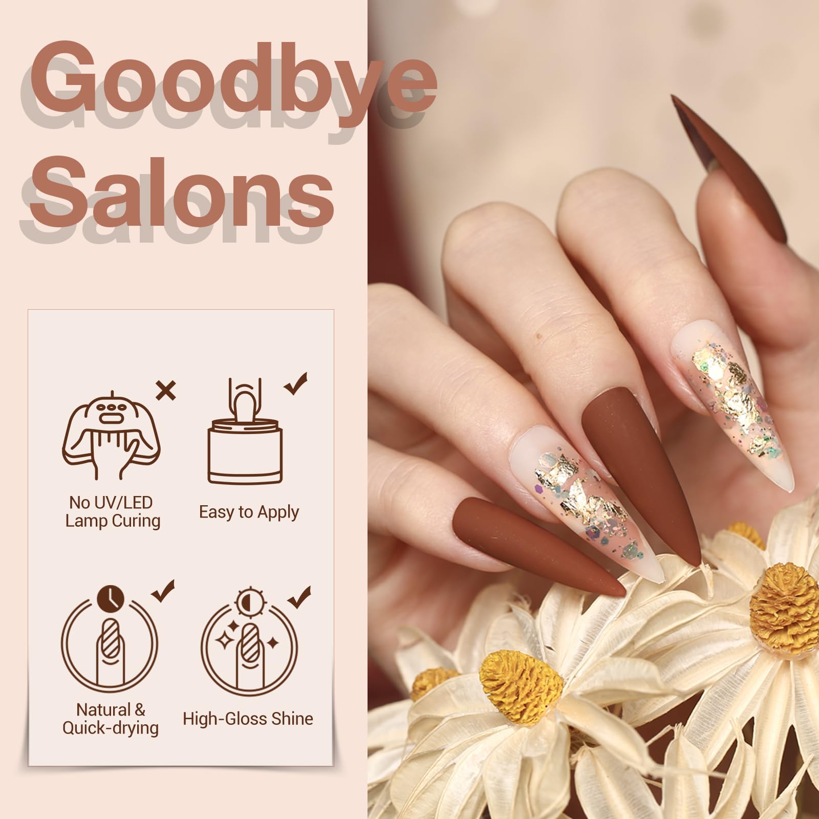 AZUREBEAUTY dip powder kit includes file and polishing block for smooth, salon-ready finish