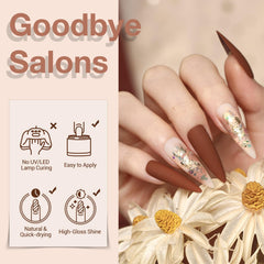 AZUREBEAUTY dip powder kit includes file and polishing block for smooth, salon-ready finish