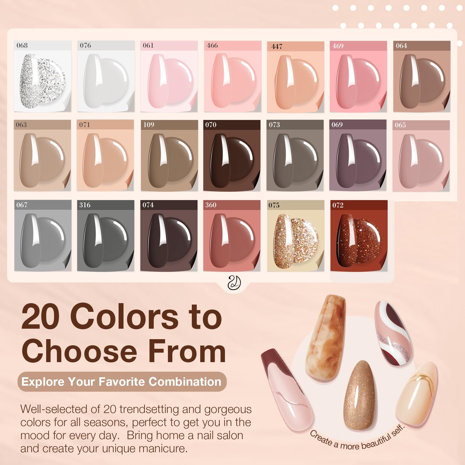 AZUREBEAUTY dip powder kit recycling tray keeps workstation organized during polish