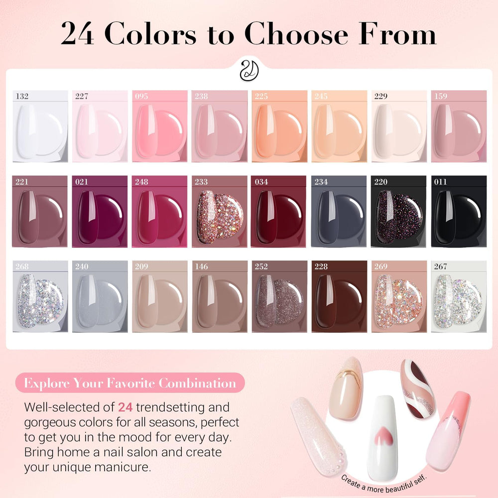 AZUREBEAUTY dip powder liquids set with base, activator, topcoat for durable results.