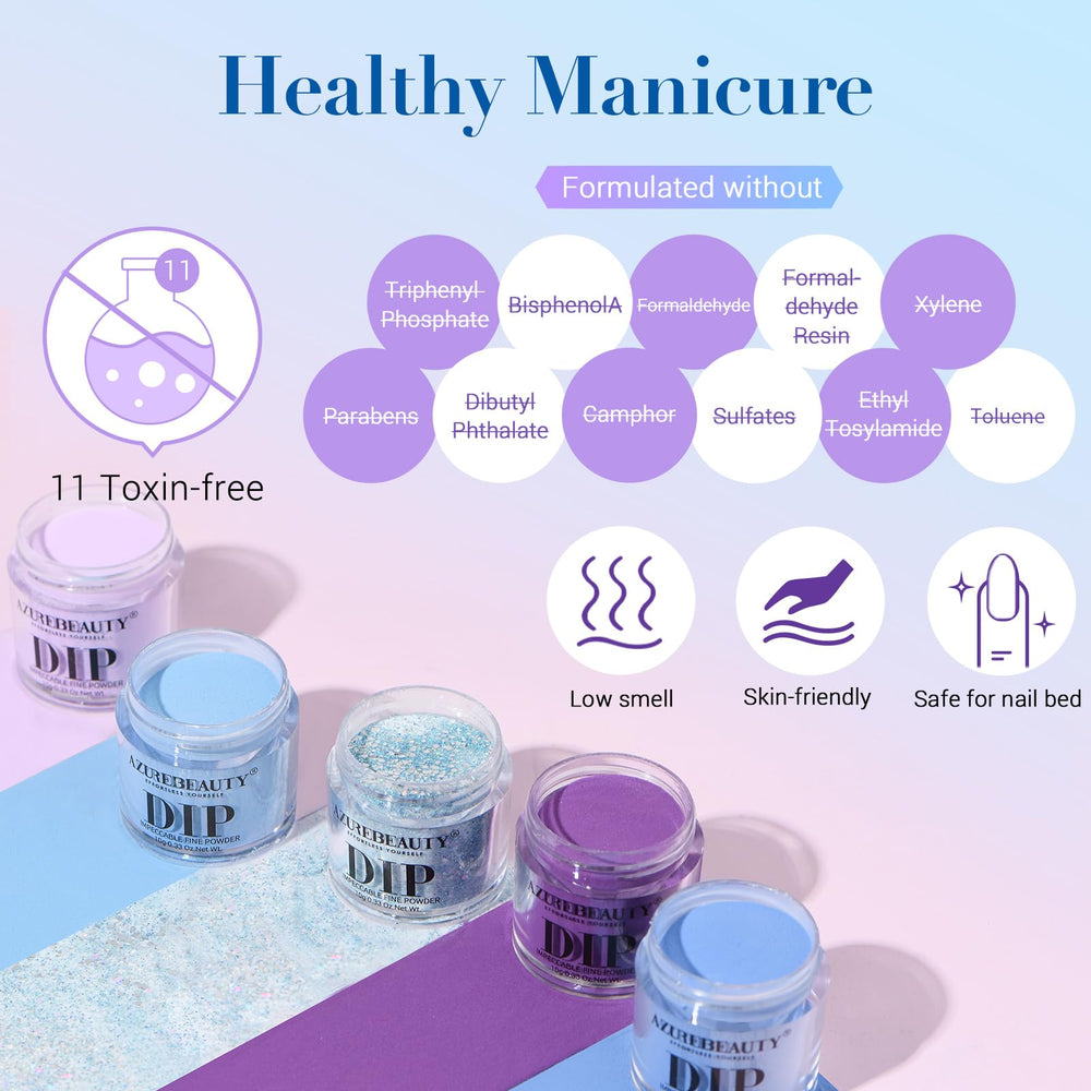 AZUREBEAUTY nail file for shaping and prep before dipping.