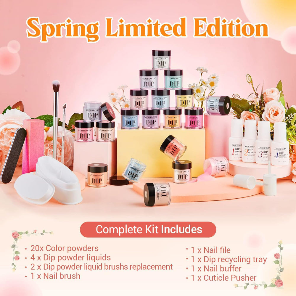 AZUREBEAUTY dip powder recovery system helps preserve powders between uses.