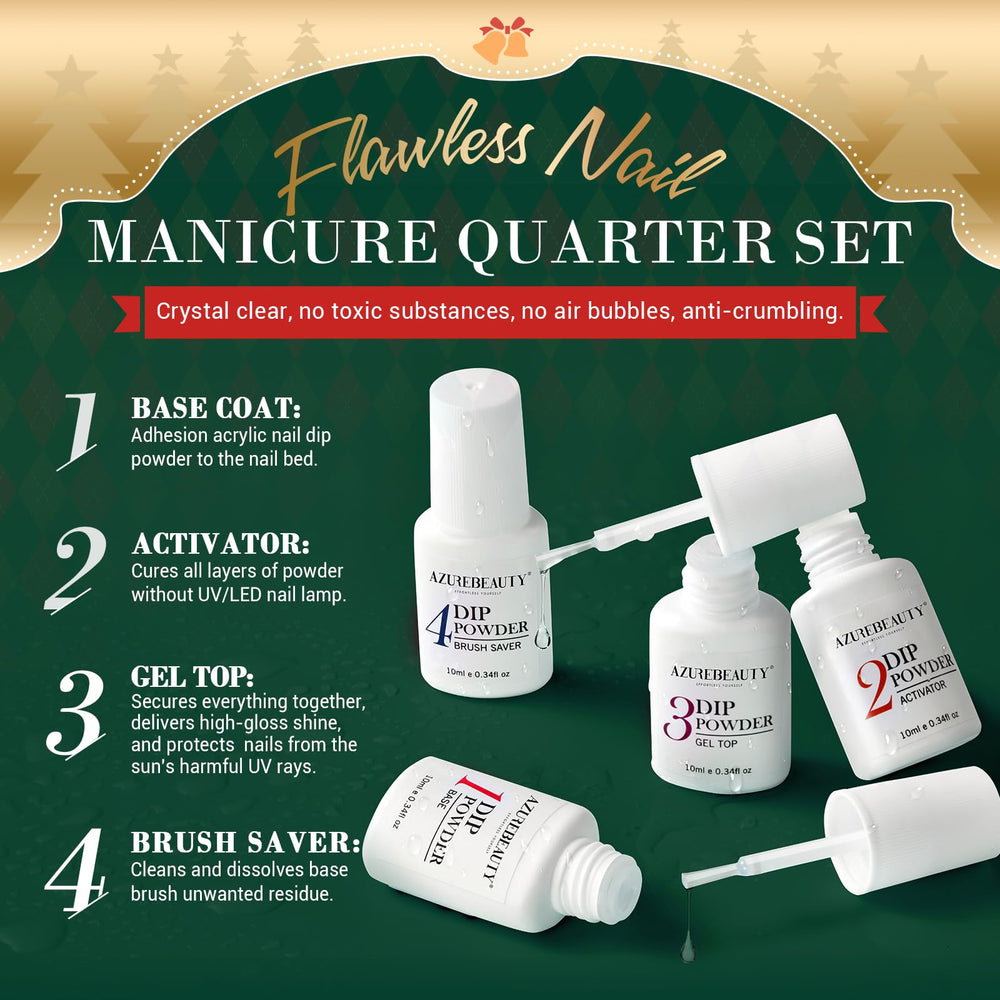 AZUREBEAUTY dipping-powder-recycling-tray keeps excess powder tidy and reusable.