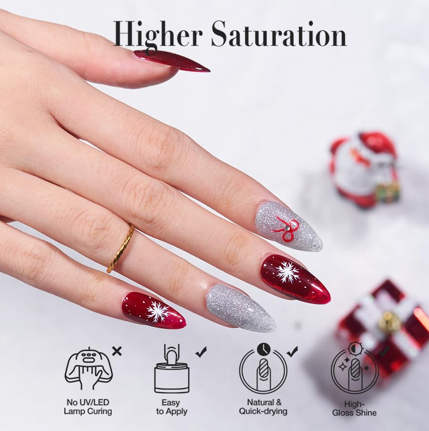 AZUREBEAUTY dip powder rose apple berry red color swatch for elegant nails