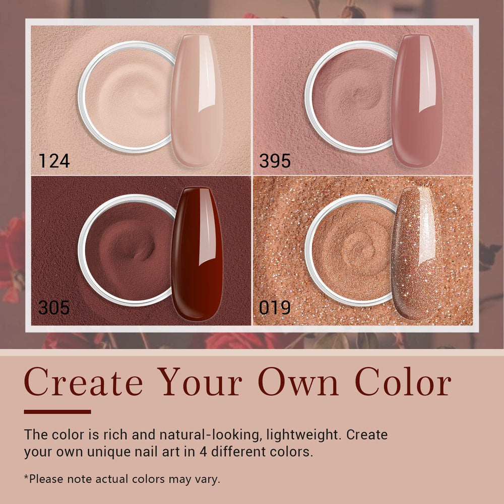 AZUREBEAUTY dip powder skin-tone shade adds subtle elegance for refined nails