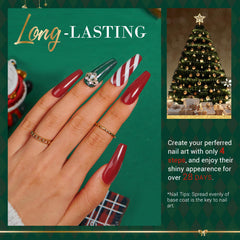 AZUREBEAUTY dip top coat provides a brilliant shine for a long-lasting finish.