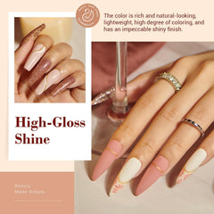 AZUREBEAUTY glitter dip powder close-up hints at festive, eye-catching nail art.