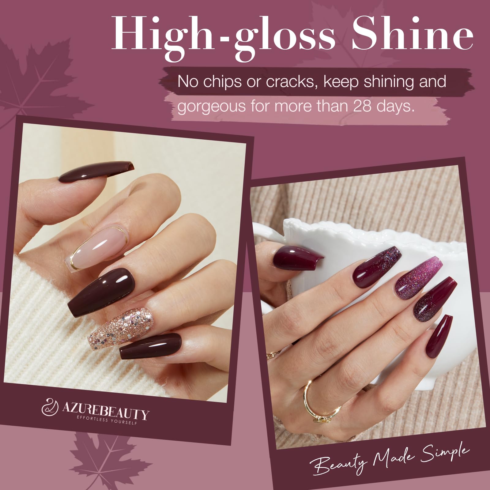 AZUREBEAUTY Matte top coat applies smooth, seasonal matte finish.