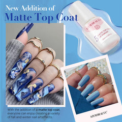 AzureBeauty matte top coat adds season-friendly matte finish for fall and winter