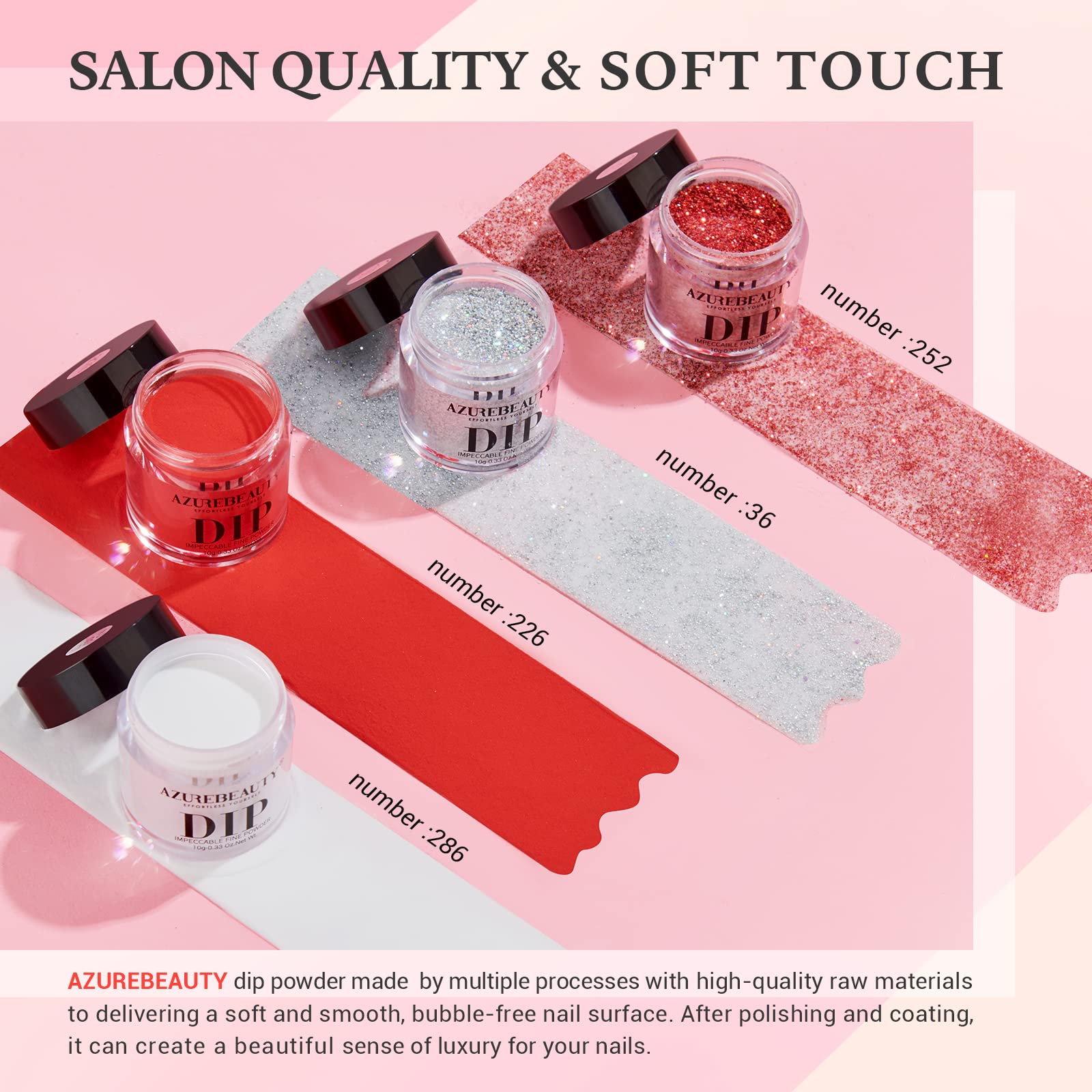 AZUREBEAUTY nail brush and file with tray for precise powder application