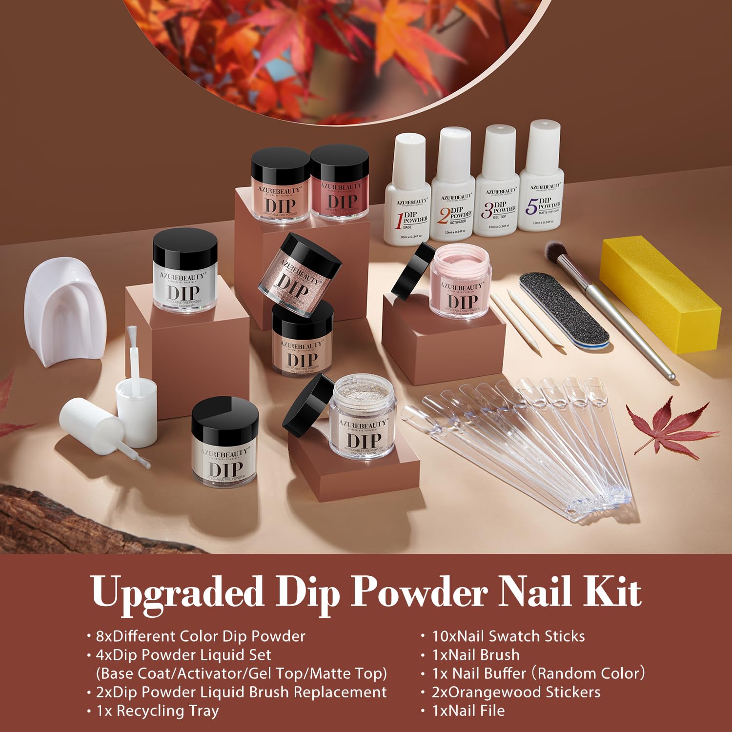 AZUREBEAUTY nail brush and tools streamline at-home nail art prep.
