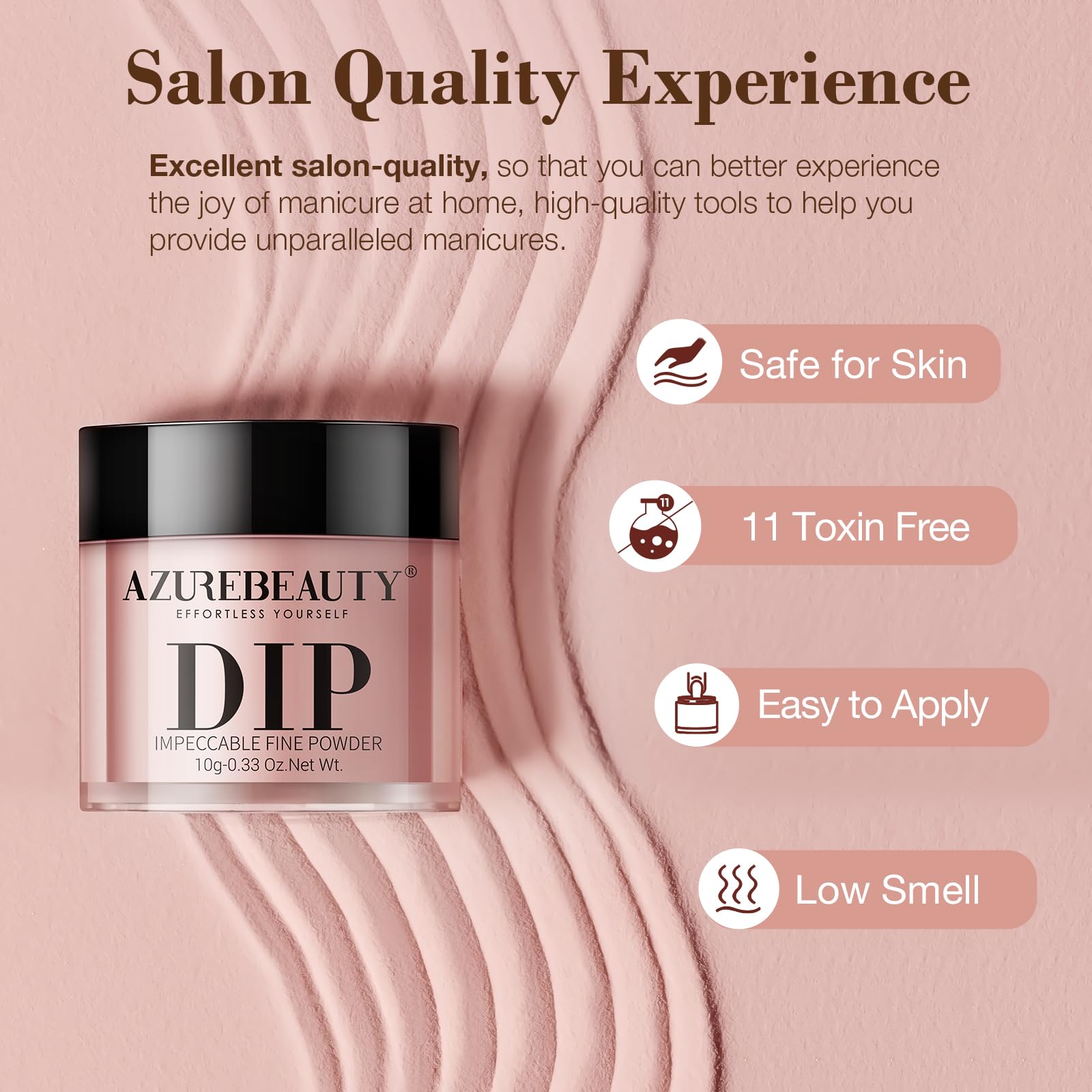 AZUREBEAUTY Nail File helps shaping nails before dipping.