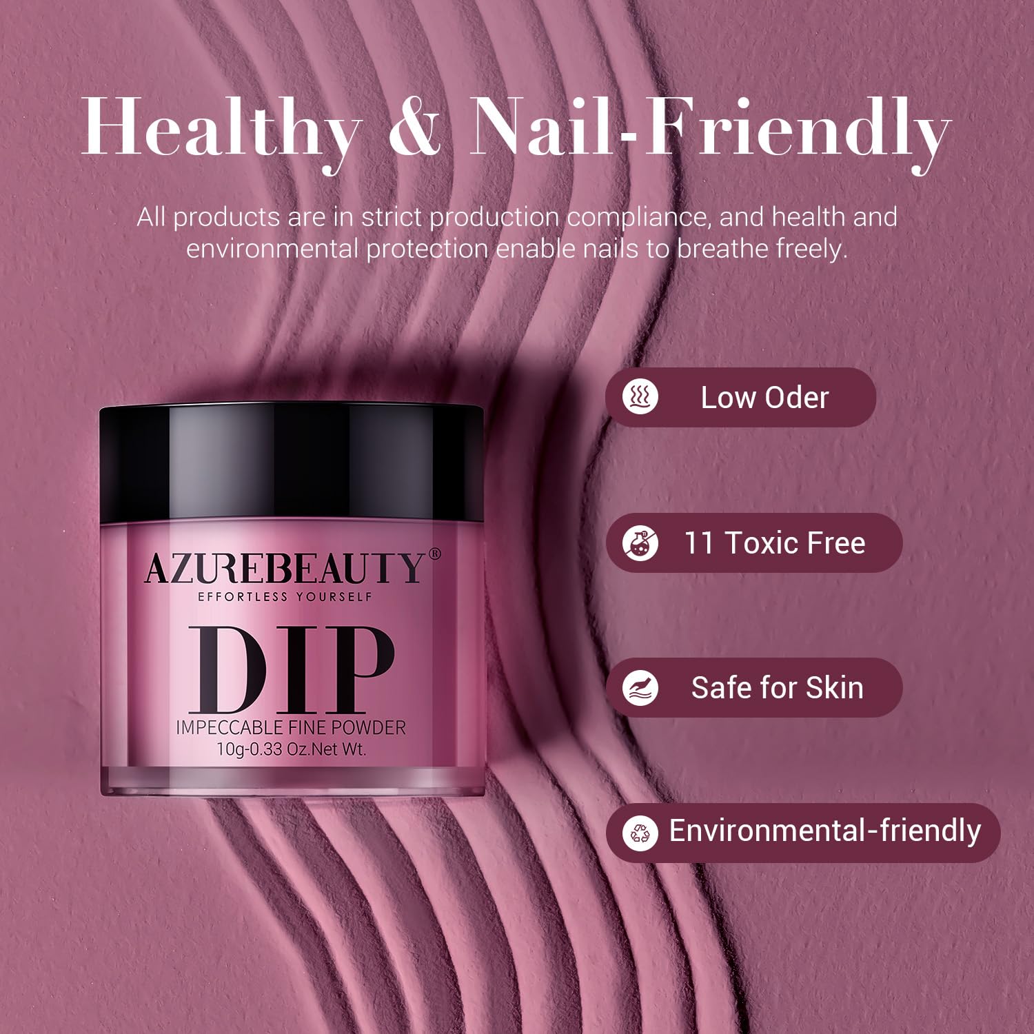AZUREBEAUTY Nail-friendly materials protect natural nails during air-drying.