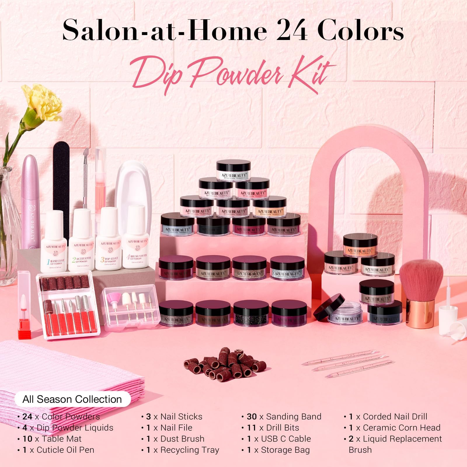 AZUREBEAUTY nail sticks and file for quick shaping at home.