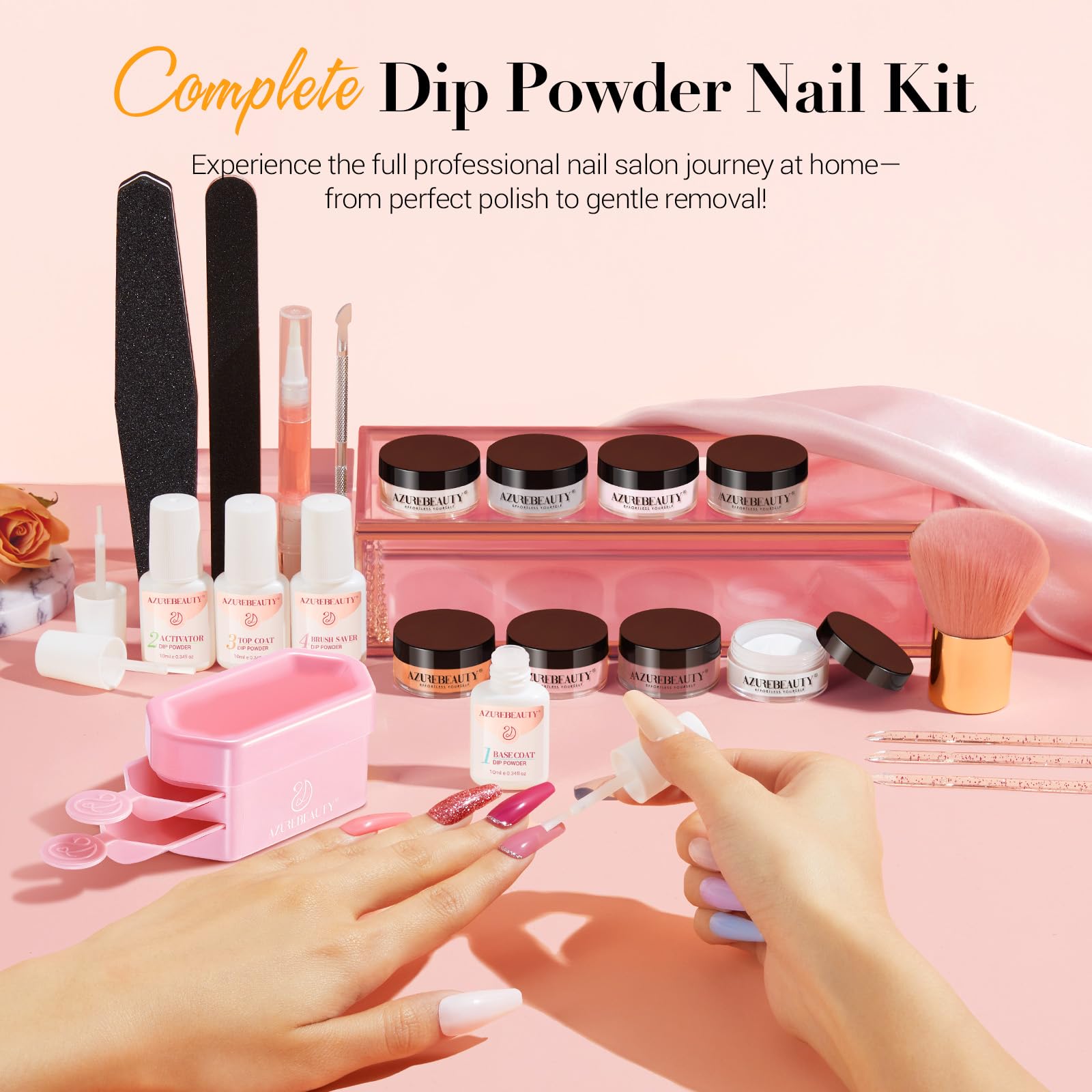 AzureBeauty recycling tray keeps work area tidy during DIY nails