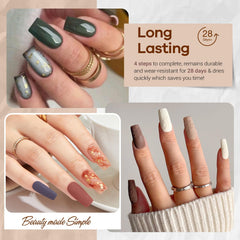 AZUREBEAUTY starter kit contents laid out for easy at‑home manicures.