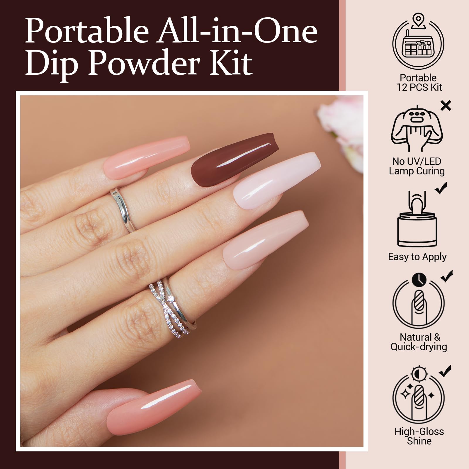 AZUREBEAUTY Top Coat bottle seals shine and durability for salon-like results.