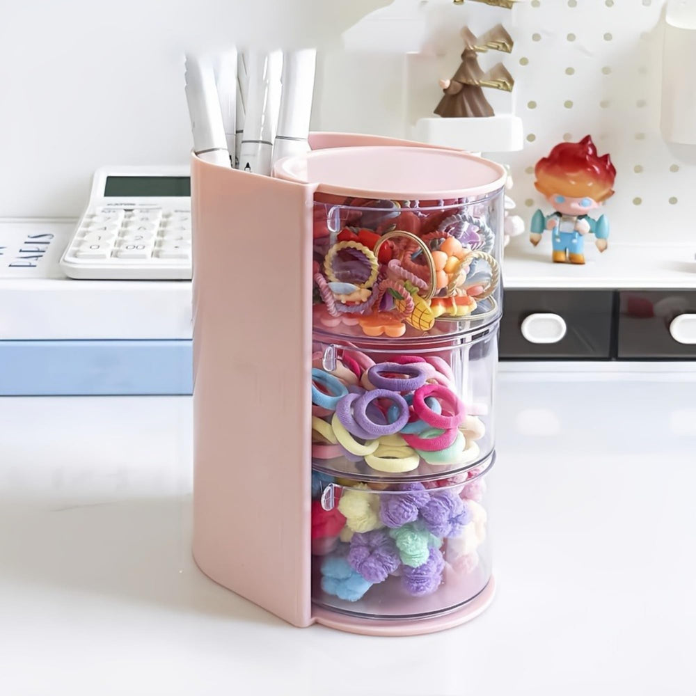 Azurphoric pink finish complements modern vanity and adds a refined touch to daily routines