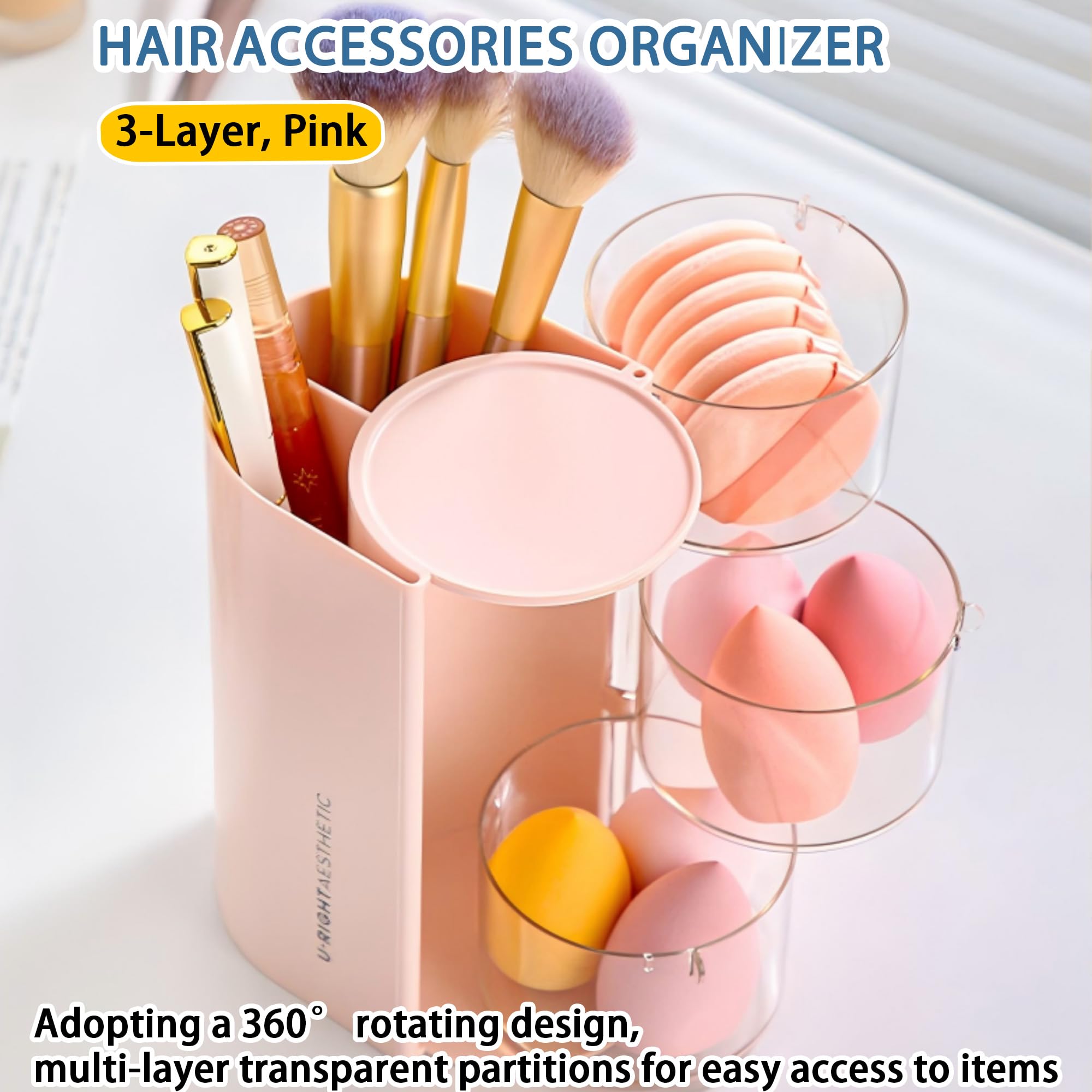 Azurphoric two-grid top design stores small items, maintaining a neat desktop