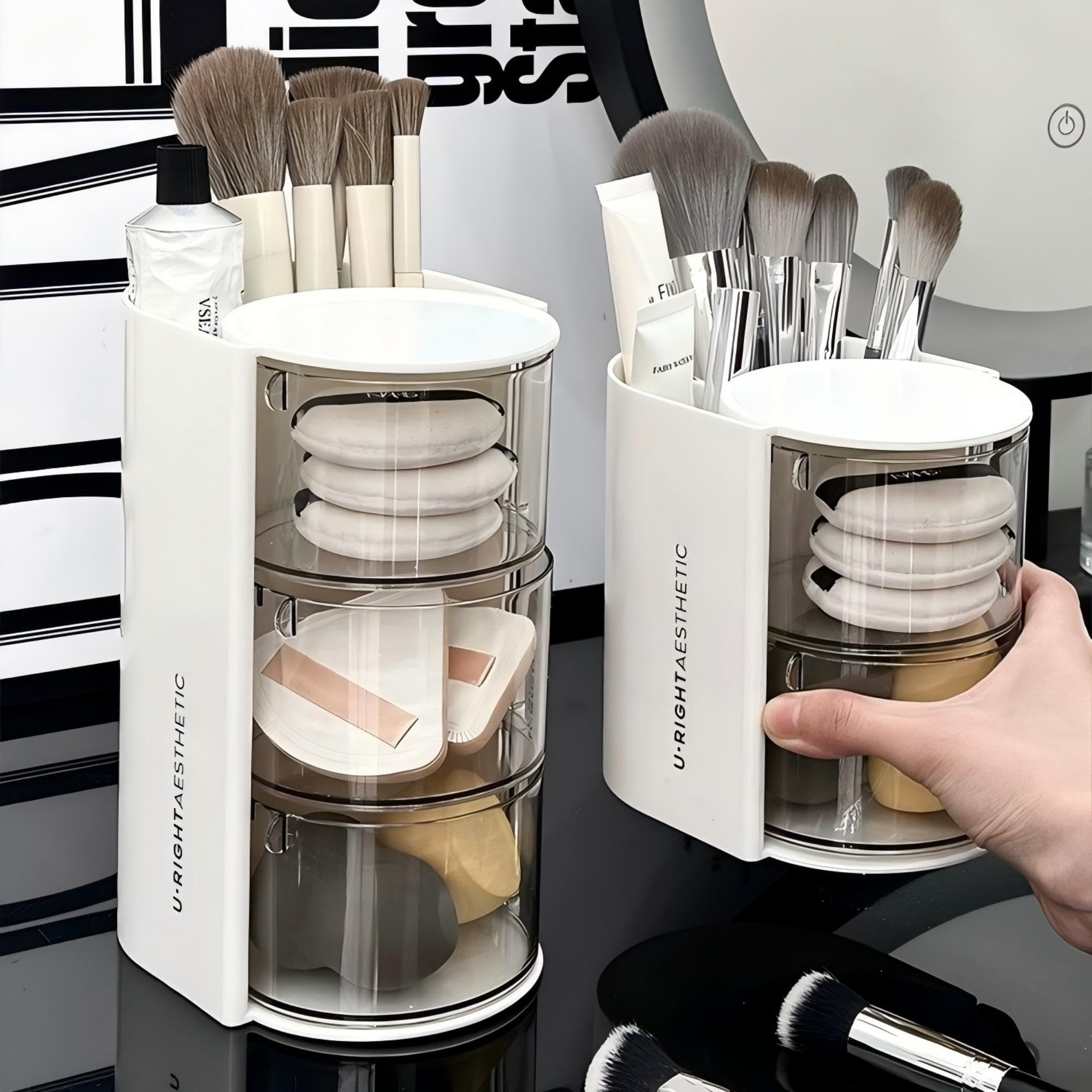 Azurphoric organizador compacto para accesorios de cabello facilita la vida diaria.