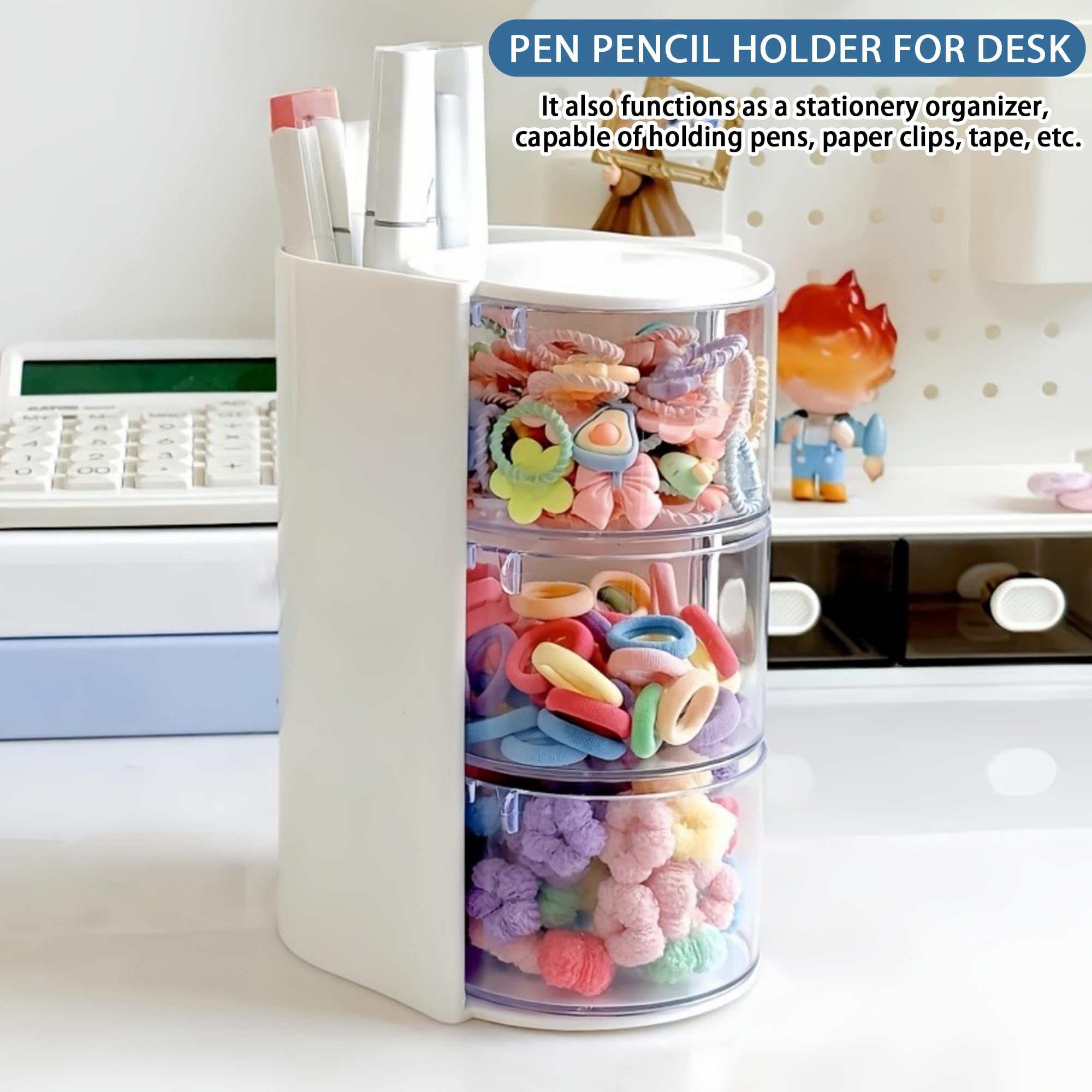 Azurphoric space-saving-design maximizes vertical storage on countertops.