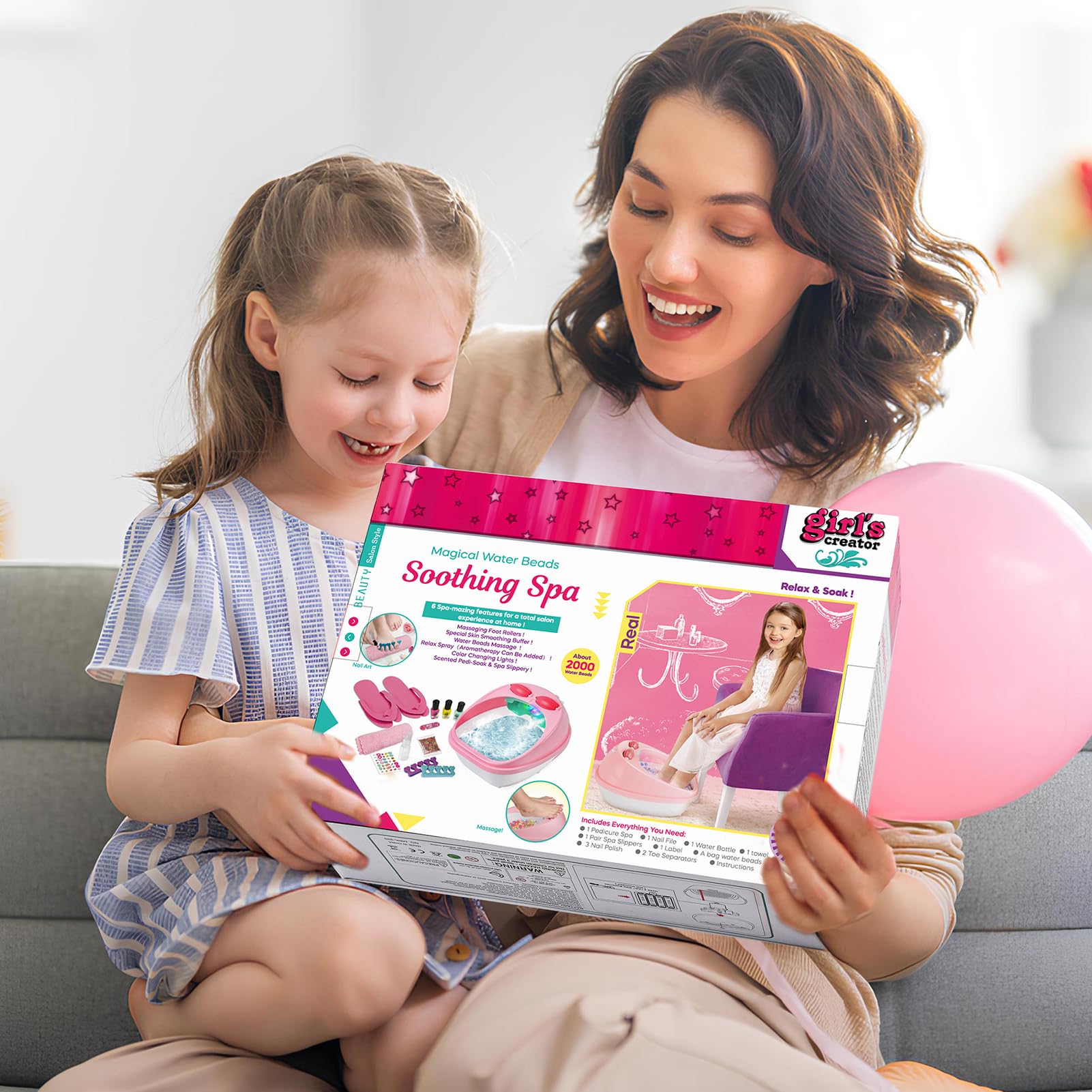 B Bascolor kids nail kit with polishes and glitter powders for colorful designs