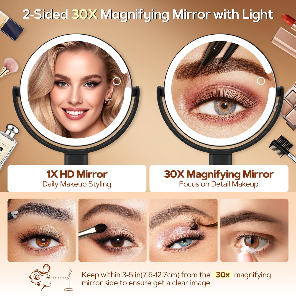 B Beauty Planet 360° rotating mirror for quick angle changes during routines