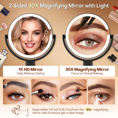 B Beauty Planet 360° rotating mirror for quick angle changes during routines