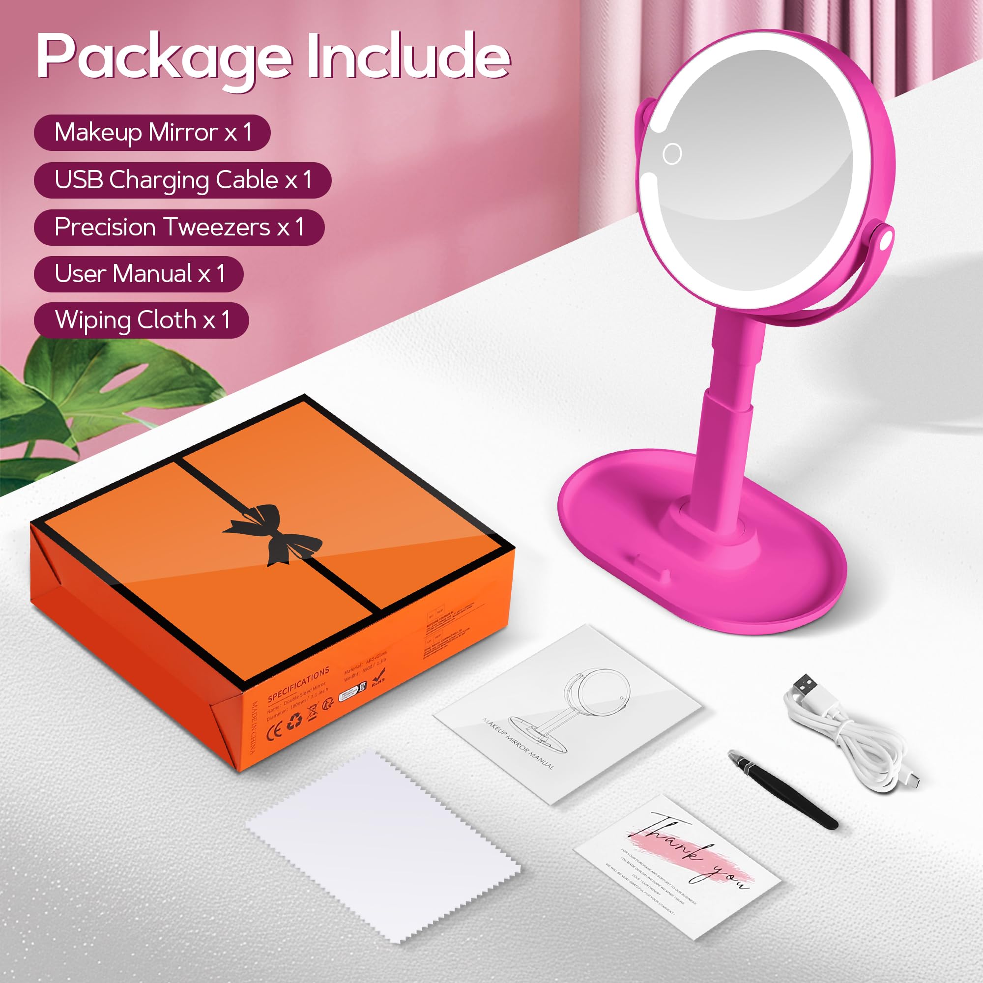 Height adjustable stand fits different heights for comfortable use