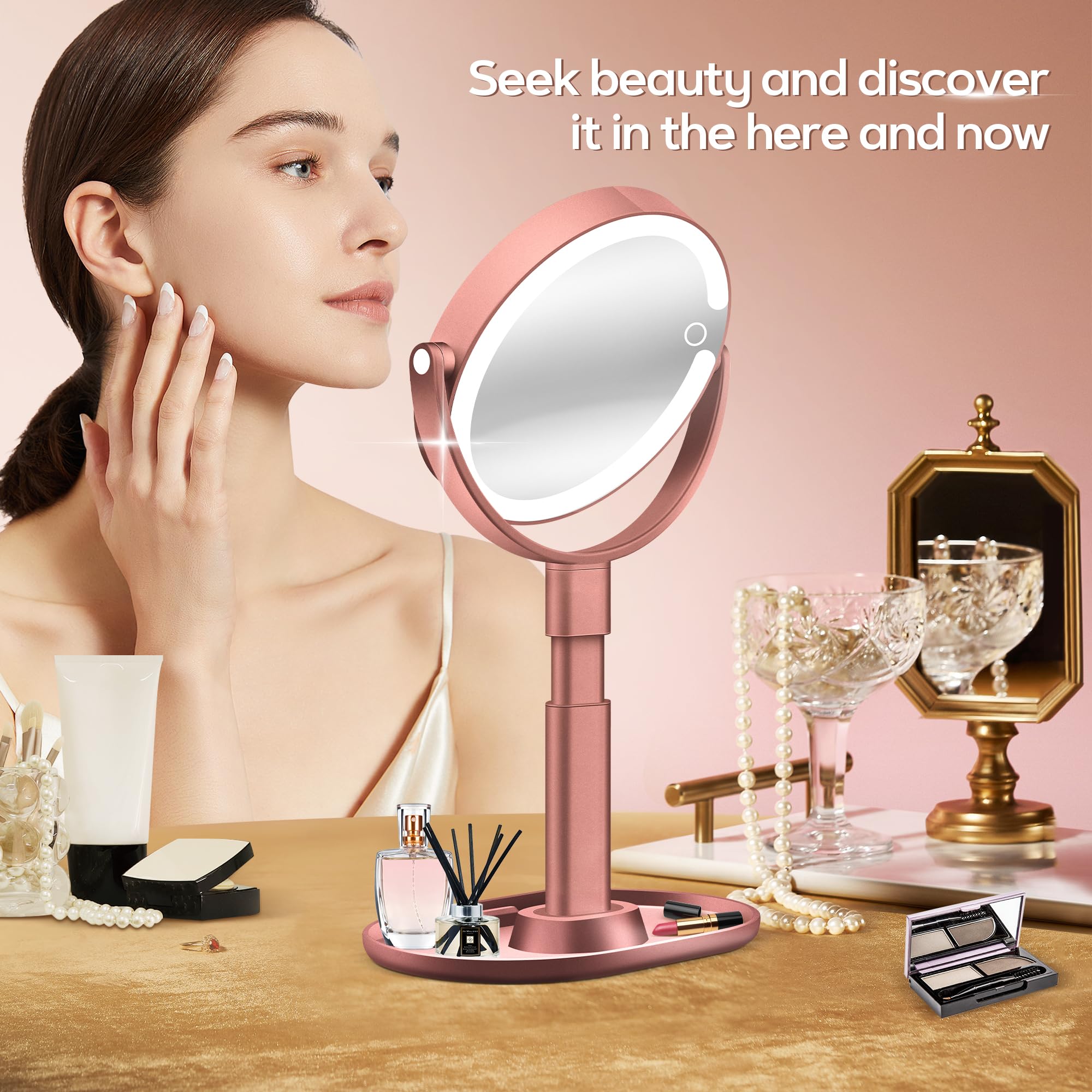 B Beauty Planet cool lighting mode for contouring precision and detail.