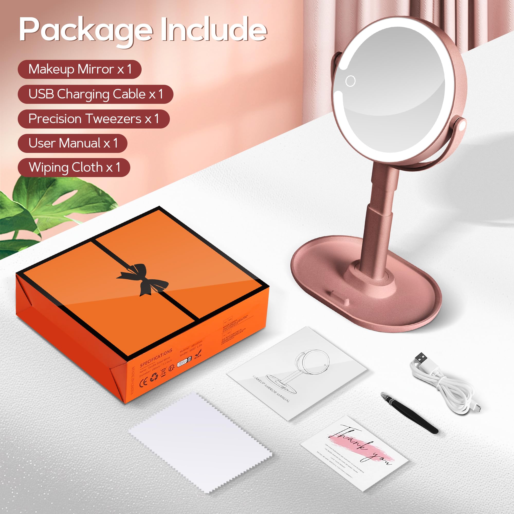 B Beauty Planet warm lighting mode for evening skincare routines.