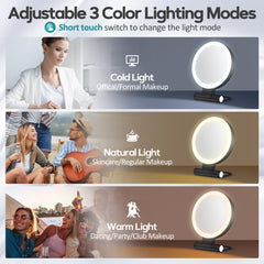 B Beauty Planet magnifying mirror 1x side for everyday makeup routine.