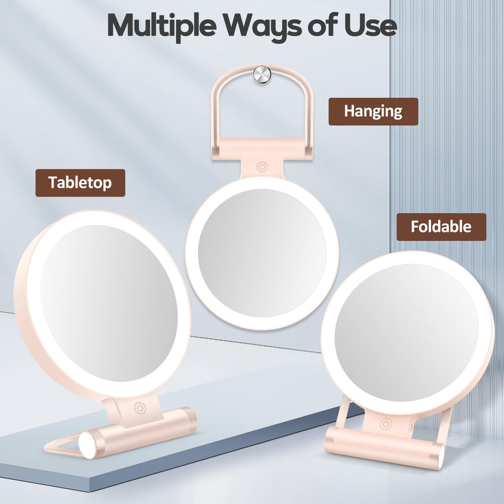 B Beauty Planet elegant pink shell and chrome stand enhances vanity aesthetics.