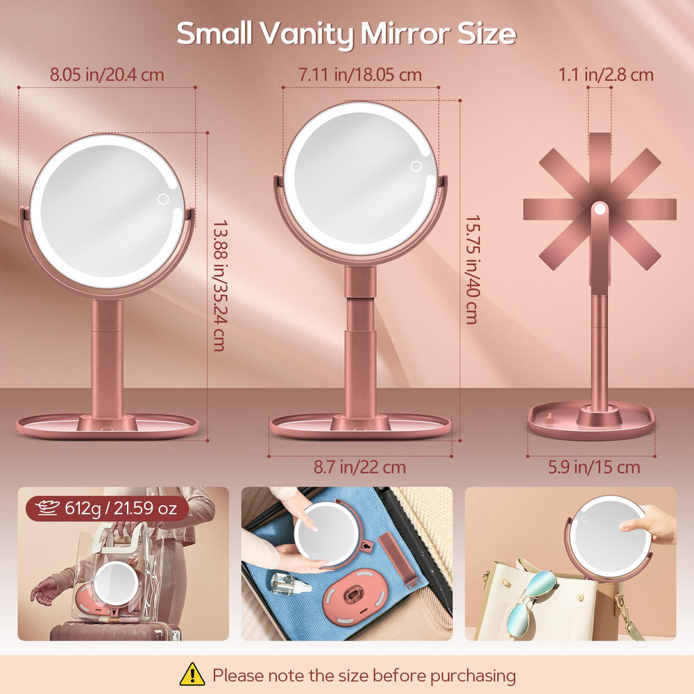 B Beauty Planet 30X magnifying side close-up for precise eyebrow and lash work.