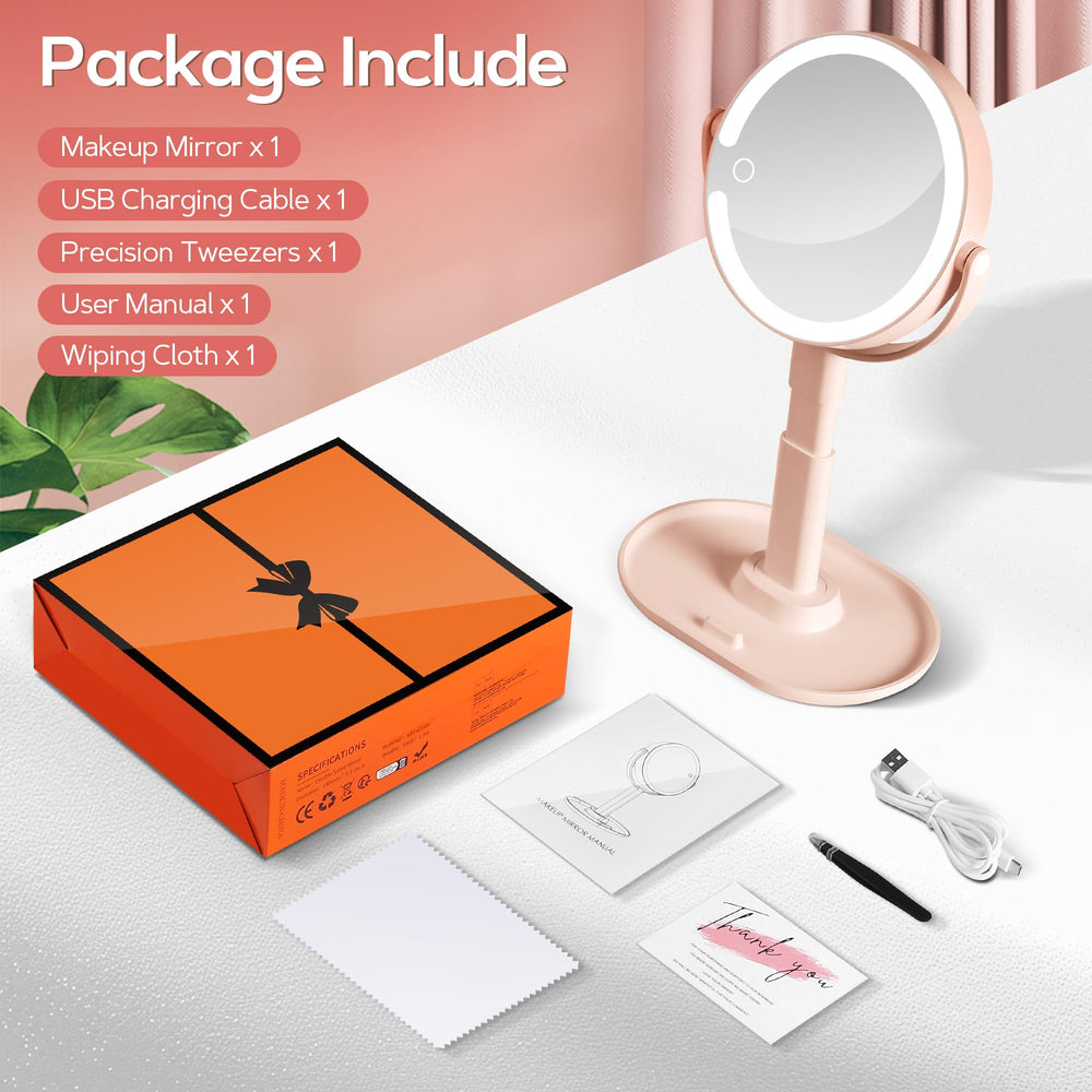 B Beauty Planet makeup-mirror-base-storage-phone-holder provides stability and tutorials
